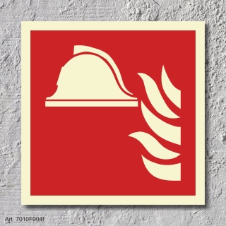 Geräte Brandbekämpfung Brandschutzzeichen Symbol Schild Nachleuchtend ASR A1.3