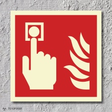 Brandmelder Brandschutzzeichen Symbol Schild...