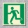 Notausgang links Rettungszeichen Rettungswegschild Aufkleber Nachleuchtend ASR A1.3