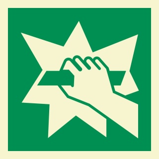 Notausgangsvorrichtung Rettungszeichen Rettungswegschild Aufkleber Nachleuchtend ASR A1.3