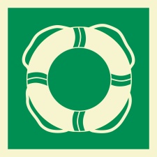 Rettungsausrüstung  Aufkleber Nachleuchtend  150...