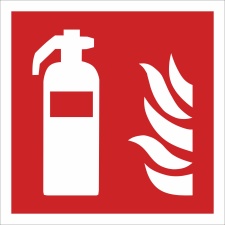 Feuerlöscher Brandschutzzeichen Symbol Aufkleber Nachleuchtend ASR A1.3 150 x 150 mm