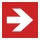 Pfeil 90° Brandschutzzeichen Symbol Aufkleber Nachleuchtend ASR A1.3 150 x 150 mm