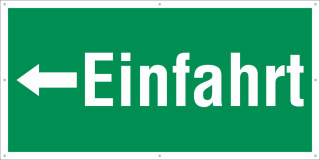 PVC Werbebanner Banner Plane Festival Absperrbanner Einfahrt Links Notausgang 2200 x 1100 mm