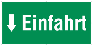 PVC Werbebanner Banner Plane Festival Absperrbanner Einfahrt Zurück Notausgang 2200 x 1100 mm