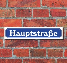 Schild im Straßenschild Design Hauptstraße 52...