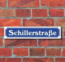 Schild im Straßenschild Design Schillerstraße...