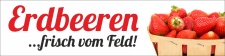 PVC Werbebanner Banner Plane "Erdbeeren" mit...