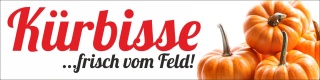 PVC Werbebanner Banner Plane "Kürbisse" mit Ösen