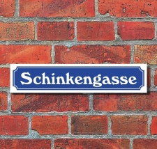 Schild im Straßenschild-Design...