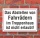 Schild Abstellen von Fahrrädern im Treppenhaus verboten, 3 mm Alu-Verbund  300 x 200 mm