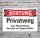 Schild Achtung Privatweg Kein Winterdienst Hinweisschild 3 mm Alu-Verbund 600 x 400 mm