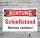 Schild Achtung Schießstand Betreten verboten Hinweisschild 3 mm Alu-Verbund 300 x 200 mm
