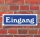 Schild im Straßenschild-Design "Eingang" 30 x10 cm Alu-Verbund