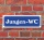 Schild im Straßenschild-Design "Jungen-WC" 30 x10 cm Alu-Verbund