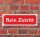 Schild im Straßenschild-Design "Kein Zutritt" 30 x10 cm Alu-Verbund
