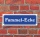 Schild im Straßenschild-Design "Fummel-Ecke" 30 x10 cm Alu-Verbund