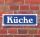Schild im Straßenschild-Design "Küche" 30 x10 cm Alu-Verbund