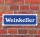 Schild im Straßenschild-Design "Weinkeller" 30 x10 cm Alu-Verbund