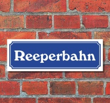 Schild im Straßenschild-Design...