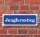 Schild im Straßenschild-Design "Jungfernstieg" 30 x10 cm Alu-Verbund