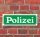 Schild im Straßenschild-Design "Polizei grün" 30 x10 cm Alu-Verbund