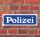Schild im Straßenschild-Design "Polizei blau" 30 x10 cm Alu-Verbund