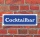 Schild im Straßenschild-Design "Cocktailbar" 30 x10 cm Alu-Verbund