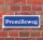 Schild im Straßenschild-Design "Promilleweg" 30 x10 cm Alu-Verbund