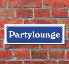 Schild im Straßenschild-Design...