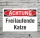 Schild Achtung Freilaufende Katze Verbotsschild Hinweisschild 3 mm Alu-Verbund