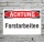 Schild Achtung Forstarbeiten Verbotsschild Hinweisschild 3 mm Alu-Verbund