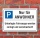 Schild Nur für Anwohner Privatparkplatz Parkverbot zerlegen 3 mm Alu-Verbund  450 x 300 mm