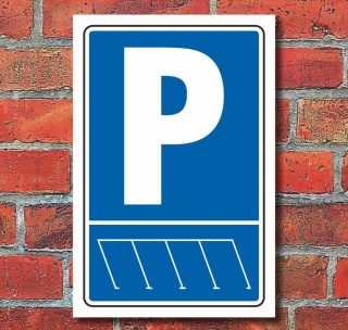 Schild Parkordnung Links Parkplatz Privatparkplatz Hochkant 3 mm Alu-Verbund
