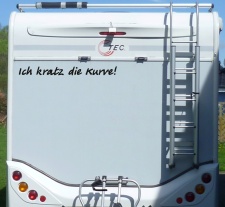 Aufkleber Ich kratz die Kurve Wohnmobil Wohnwagen Camper...