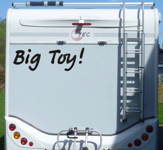 Aufkleber Big Toy Wohnmobil Wohnwagen Camper Camping Caravan Auto