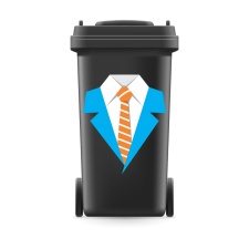 Mülltonnenaufkleber Mülltonne Mülleimer...