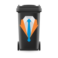 Mülltonnenaufkleber Mülltonne Mülleimer...