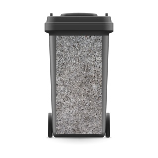 Mülltonnenaufkleber Mülltonne Mülleimer Abfalltonne Sticker Steine Kies Schotter