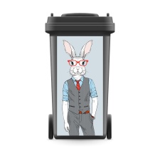 Mülltonnenaufkleber Mülltonne Mülleimer...