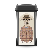 Mülltonnenaufkleber Mülltonne Mülleimer...