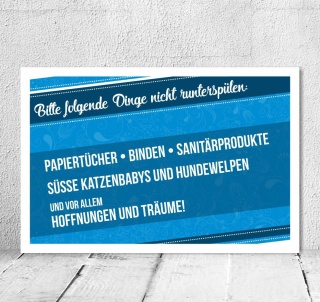 Vintage Shabby Holzschild Nicht runterspülen Toilette Klo Geburtstag Geschenk