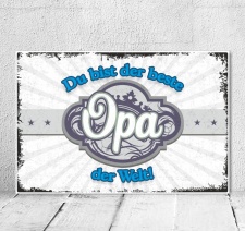 Vintage Shabby Holzschild Dekoschild Der beste Opa der...