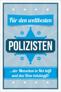 Vintage Shabby Holzschild Weltbeste Polizist Polizei Geburtstag Geschenk