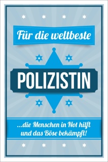Vintage Shabby Holzschild Weltbeste Polizistin Polizei Geburtstag Geschenk