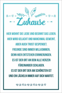 Schild Vintage Shabby Holzschild Türschild Zuhause Familie Spruch Motivation