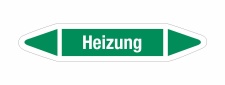 Rohrleitungskennzeichnung Aufkleber Etikett Heizung DIN...