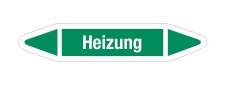Rohrleitungskennzeichnung Aufkleber Etikett Heizung DIN...