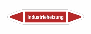 Rohrleitungskennzeichnung Aufkleber Etikett Industrieheizung DIN 2403 Dampf