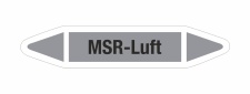 Rohrleitungskennzeichnung Aufkleber Etikett MSR-Luft DIN...